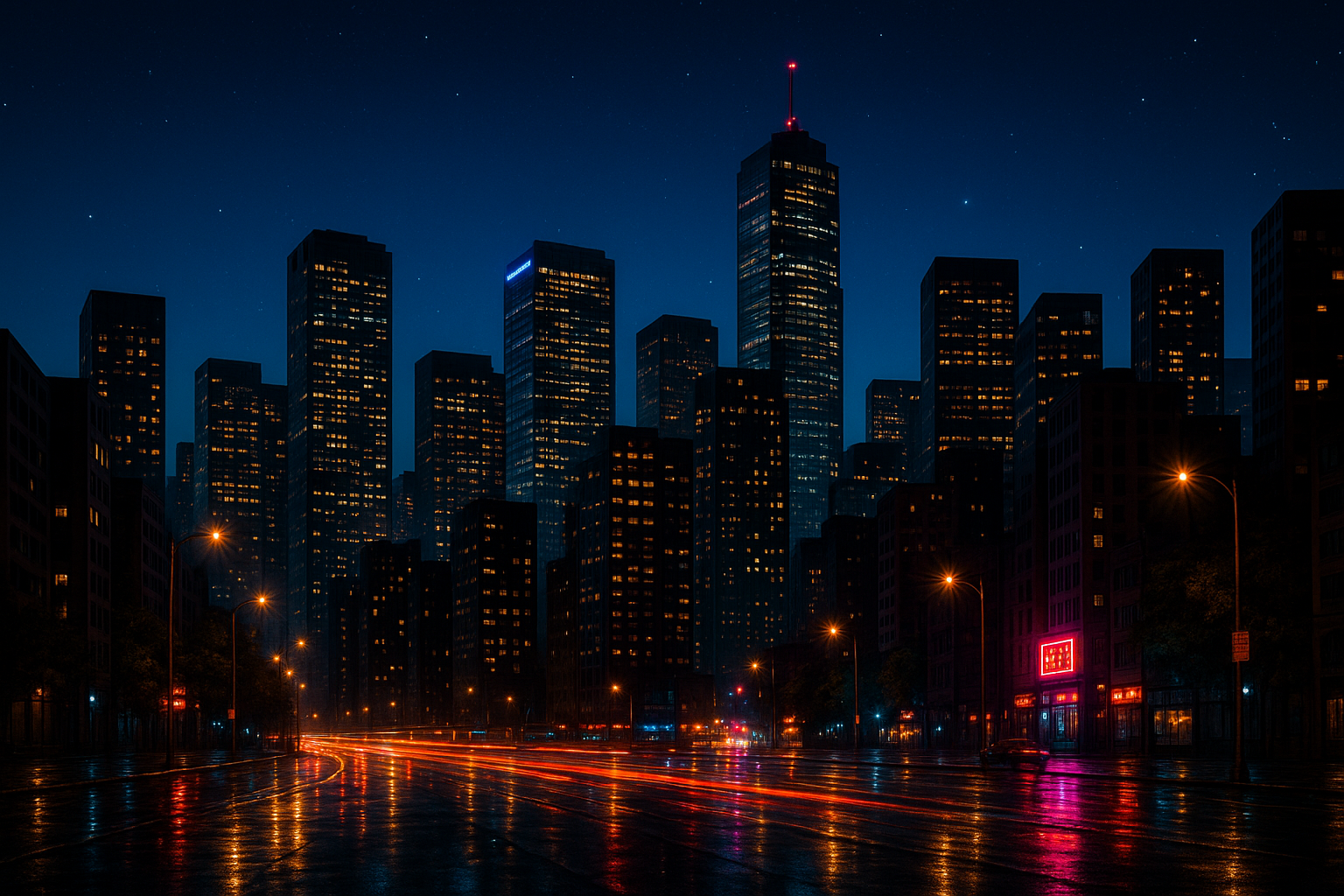 the city at night